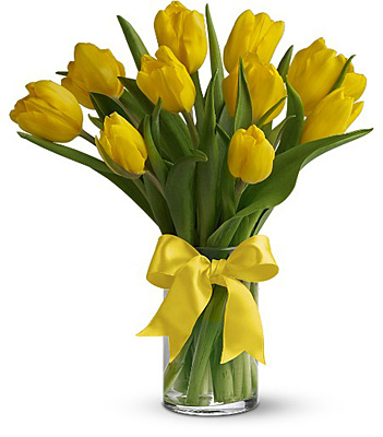 Sunny Yellow Tulips from Sharon Elizabeth's Floral Designs in Berlin, CT